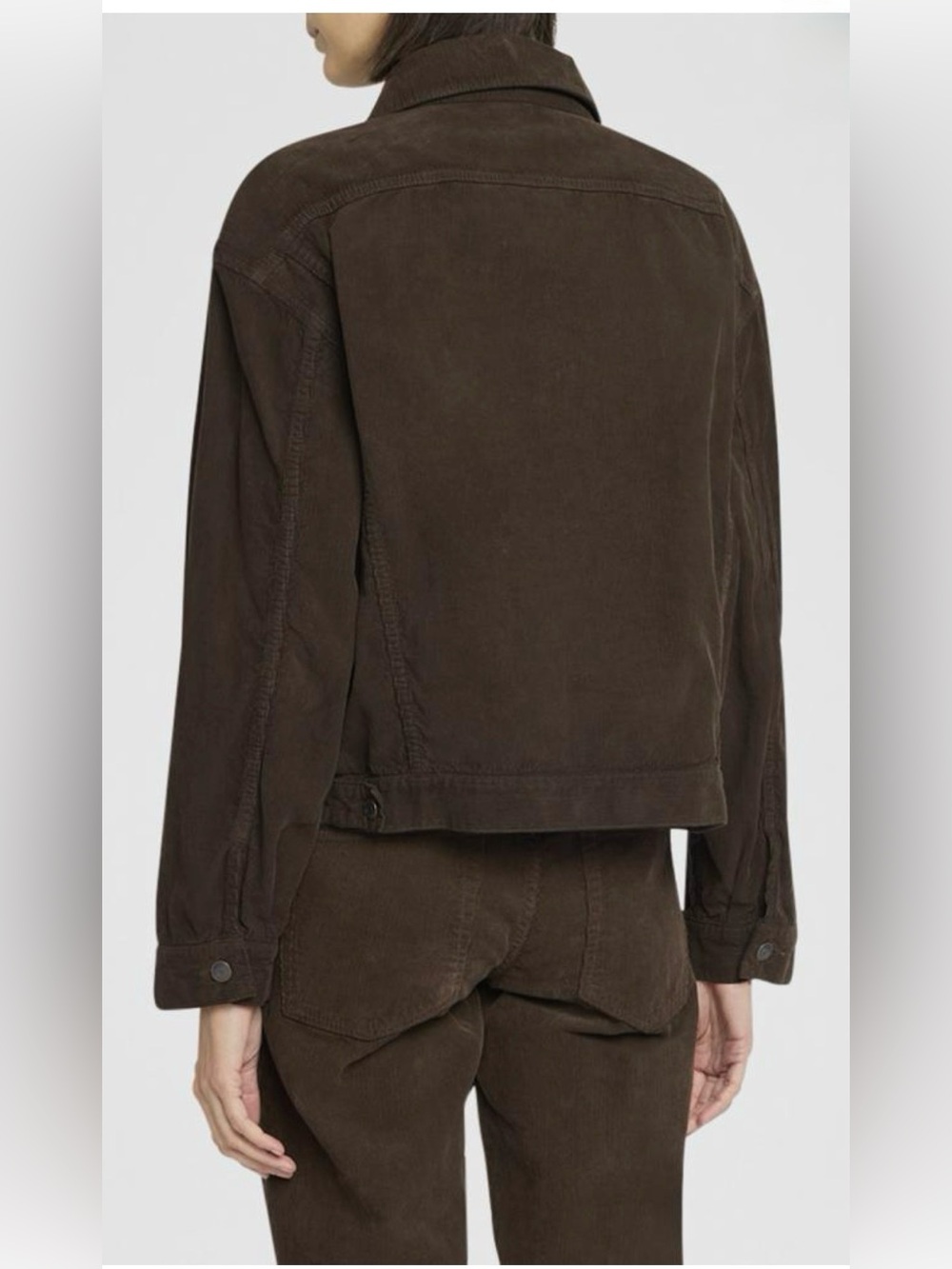The Row womens Dark Brown Corduroy Jacket - Picture 5 of 7